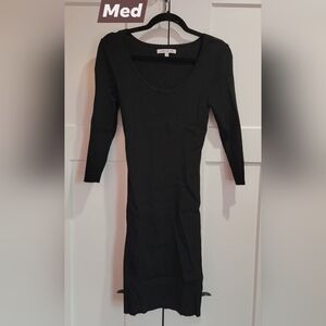 Elizabeth and James Black Long Sleeve Dress